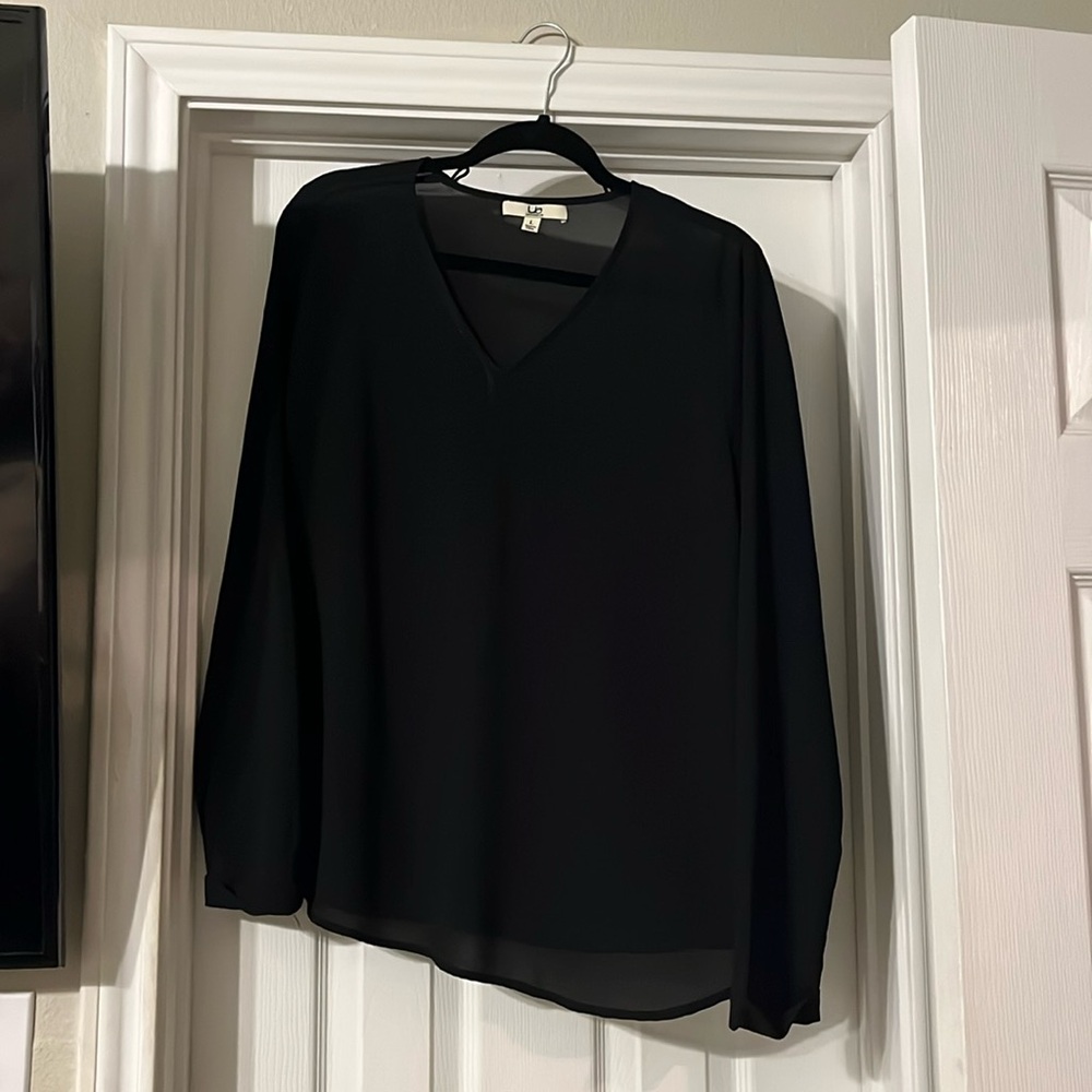 Black long sleeve blouse